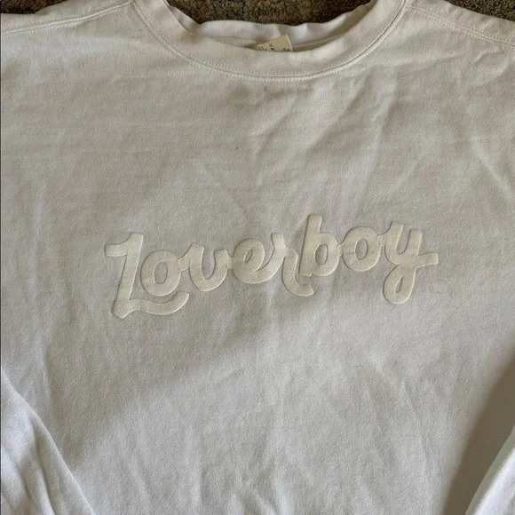 White Loverboy Sweatshirt Bravo Summer House - Picture 2 of 3